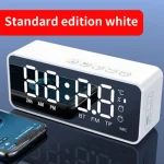Wireless Bluetooth Speaker Small Mini Alarm Clock Portable Cannon Mini Voice Broadcast the Card Instert Vehicular Audio System W 2