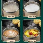 Double Layer Anti-scalding Stainless Steel Cups Plastic Handle Coffee Milk Mug Tea Drinks Water Cup for Home Office Tumbler 5