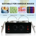 Dual Wax Pots Professional Electric Wax Heater Machine Parrafin Waxing Machine for Hair Removal Facial Skin Body SPA Salon 2