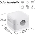 6pcs Magnetic Cable Clips Cable Smooth Adjustable Cord Holder Desktop Cable Clip Management Wire Keeper Cable Organizer Holder 6