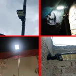 108 LED Solar Lights Outdoor With 3 Mode Waterproof Motion Sensor Security Lighting LED Wall Street Lamp for Garden Patio Path 6