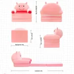 Children'S Two-In-One Multi-Layer Folding Sofa Plush Cartoon Sofa Kindergarten Baby Chair Multi-Functional Children'S Cushion 6