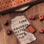70 pcs English letters and numbers Wooden Rubber Stamps Sets Diy Rubber Stamp For Card Making Scrapbooking supplies 6