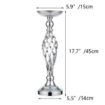Home Table Candle Holder Arrangement Gold Iron Vase Twisted Path Candle Holder Wedding Flower Wedding Props Home Furnishings 4