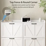 Shoe Cabinet Storage for Entryway, Hidden Slim Shoe Organizer, Shoe Cabinet with 4 Flip Drawers, Narrow Shoe, Customized 6