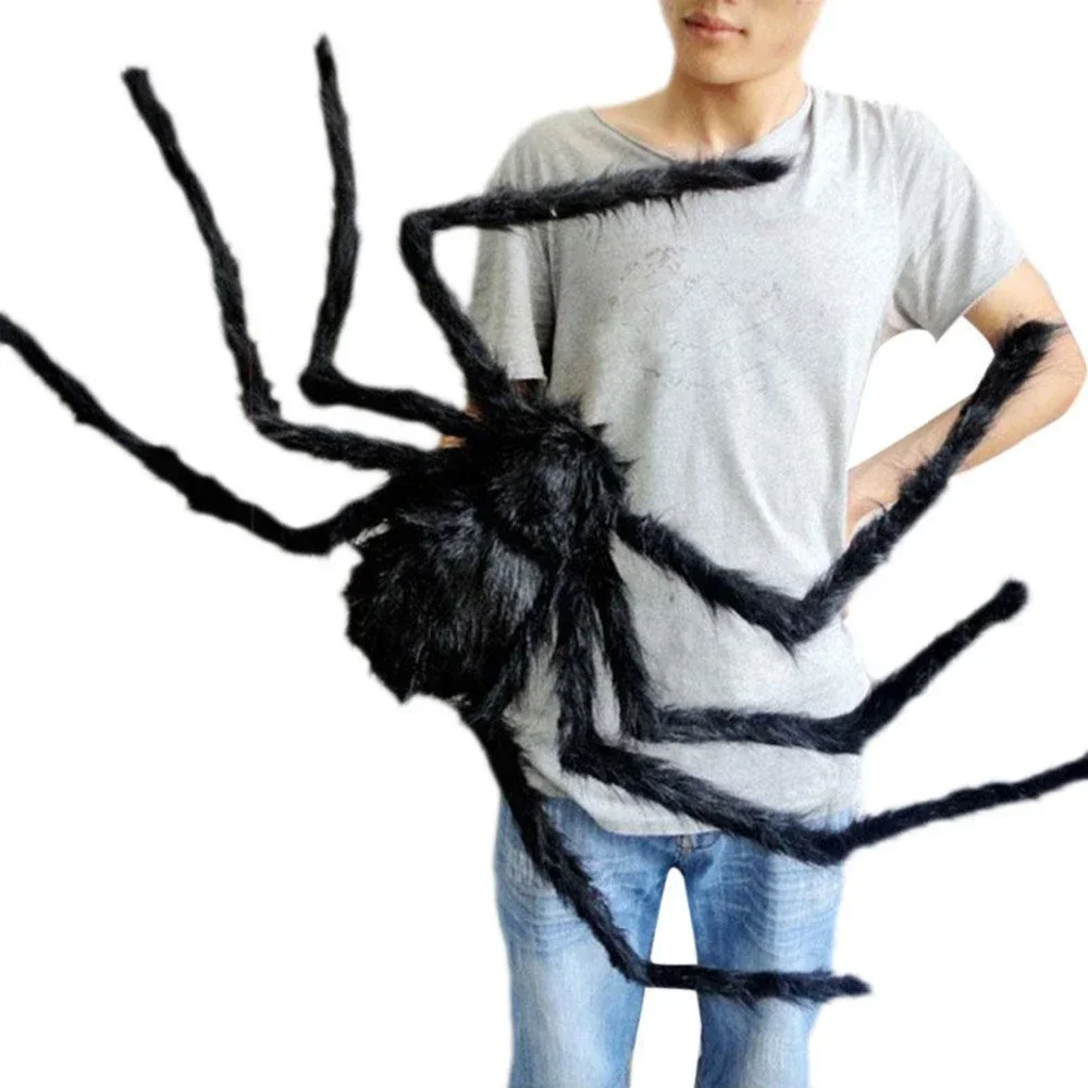 Halloween Big Plush Spider Halloween Decoration Party Props Outdoor Big Spider Decoration Chamber Trick A Prank Big Spider Halloween Big Plush Spider Halloween Decoration Party Props Outdoor Big Spider Decoration Chamber Trick A Prank Big Spider