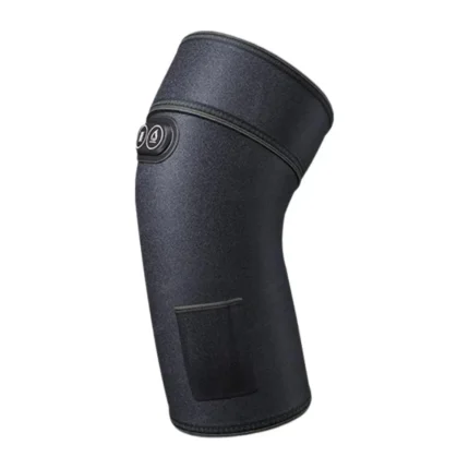 3 in 1 Heated Knee Wrap 3 Heat Levels Black Electric Heating Massager Sore Muscle Recovery 6 Adjustable Vibrations