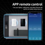 TNCE Tuya US WiFi or zigbee Smart Wall Switch 1/2/3/4 Gang Wire Touch Sensor LED Light Switches Smart Home Alexa Google Home 3