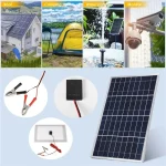 Outdoor Solar Panel 600W 12V Polycrystalline USB Power Portable Rechargeable Solar Cell Solar Generator for Home Lighting Camp 2