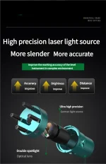 Self-Leveling Laser Tool: Cross Line Laser Level, Infrared Positioning Pointer & Alignment Marking Pen for Construction, Enginee 5
