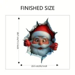 1pc Christmas Santa Wall Stickers PVC Waterproof Sticker Door Window Wall Decals DIY Peel Sticker Home Living Room Party Decor 4