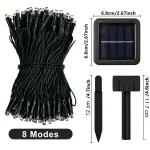 23-99ft LED Solar Light 50-300 Lights Outdoor Waterproof Fairy Garland Lights Christmas Party Halloween Decorations Solar Lights 6