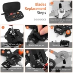 Grafting Pruner Scissor Garden Tool Professional Branch Cutter Secateur Pruning Plant Fruit Tree Scissor Chopper Vaccination Cut 6