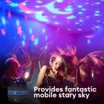LED Starry Sky Night Lights USB Projector Lamp Magic Ball Moon Star Christmas Lights Home Room Atmosphere Decorations 5