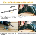 25/115/135/140 in1 Screwdriver Set Magnetic Torx Phillips Screw Bit Kit With Electrical Remover Wrench Repair Phone PC Tools 6