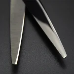 Japan 440C Titanium Qlating Barber Professional Scissors for Hairdresser 5.5 / 6.0 Cutting Thinning Black Hair Scissor Shears 5