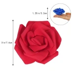 10/20/50Pcs Artificial Foam Rose Flowers PE Fake Flower for Home Room Dceor Wedding Party Halloween Thanksgiving Christmas Decor 2