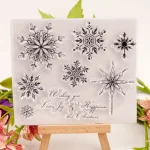 Christmas Snowflake Clear Stamps Silicone Rubber Stamp DIY Scrapbooking Card Making Craft Holiday Decoration Flowers Owl Girl Sh 3