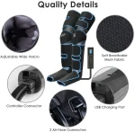 Foot air pressure leg massager promotes blood circulation, body massager, muscle relaxation, lymphatic drainage device 360° 5