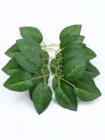 50/100pcs Artificial Plant Rose Leaves Christmas Home Outdoor UV protection Garden Wall Wedding Bridal Bouquet Diy Decorative 5