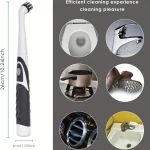 leaning brush Cleaning Tool With 4 Brushes Multifunctional Electric Cleaning Brush Cleaning Supplies 3