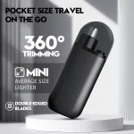 Nose Hair Trimmer Type-C Charging Rounded Arched Blade Electric Portable Men Mini Nose Hair Trimmer Face Care Kit Tools