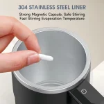 380ML Mini Electric Coffee Self Mixing Mug IP67 Waterproof Food Safe Coffee Mug USB Rechargeable Automatic Magnetic Cup For Tea 3