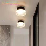 Modern Round Wall Lamp LED Acrylic Wall Light Sconce Living Room Aisel Corridor Bedroom Bathroom Home Decoration Indoor Lighting 4