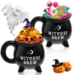 1pc, Witch Brew Coffee Mug,350ml/ 11.8oz Ceramic Coffee Cup, Water Cups,Summer Winter Drinkware,Birthday Gifts,Halloween Gift 4