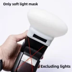 1Pcs Diffuser Bounce Dome Soft Silicone Flash Cap For GODOX Nikon Sony Olympus Fujifilm Panasonic Yongnuo Speedlite 5