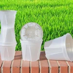 Thickened New Transparent Green Mountain Pot Root Control Pot Rose Green Rose Plastic Flower Pot Gallon Round 3