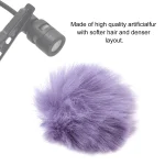 1 Piece Wind Muff Outdoor Furry Windscreen for Lavalier Lapel Microphone / Mini Microphones, Lavalier Microphone Windshield 6