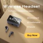 Bluetooth Earphones Mirror Style Wireless In-Ear Headphones with Microphone for Sports And Running Game Headset