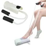 Sock Aid for Seniors with Easy Grip Foam Handles, Dressing Helper for Elderly, Disabled Limited Mobility Putting on Socks Easily