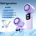 Xiaomi 2025 Hanging Ice Pack Handheld High-speed Fan Folding 100 Speed Infinitely Adjustable Fan Portable For Outdoor Neck 5