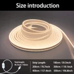 Neon LED Light Strip Smart Touch Sensor Switch Dimmable Neon Sign Flexible Led Ribbon Waterproof Rope Tube Lamp Backlight Decor 6