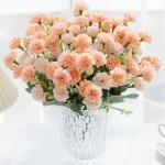 5 forks 15 heads small carnation for wedding arch decor christmas Garland accessories home Floral Arrangement artificial flowers 4