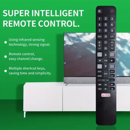 RC802N YAI2 Replacement TCL Smart TV Remote Control For TCL TV 4K HDTV P20 Series C2 Series NETFLIX