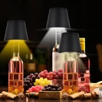 Wireless Bottle Table Lamp Touch Control of 3 Colors and Stepless Dimming Night Lamp For Bar Wine Bottles Decor Desk Lights 6