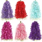 10/20/30PCS Wisteria Artificial Flower Vine 60cm Hanging Fake Flowers Garland For Wedding Party Home Garden Flower Wall Decor