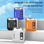 Mini Electric Smart Shaver Household Car Shaver Digital Display Dual Blade Rechargeable Shaver Powerful Beard Trimmer Tool 5