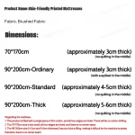 Dormitory 3-6cm Thickened Foldable Mattress Topper  Breathable Soft Mattress Pad Cover for Student Rental Apartments Single Bed 6