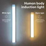 Motion Sensor Lamp Night Light Wireless LED USB Type C Rechargeable Lamp for Kitchen Cabinet Bedroom Wardrobe Staircase Lighting 2