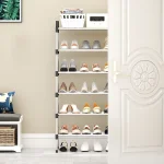 3-7 Multi-Layer Shoe Rack Dustproof Small Shoe Organizer - Floor Standing Household Doorstep Shoe Cabinet Space Saving Assembly 2