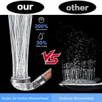1pc Filtered Shower Head ABS High Pressure Water Saving Spray Handheld Clear Showerheads with With Filter Beads for Bathroom 4