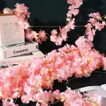 2M 20LEDs Cherry Blossom String Light Garland Artificial Flower Vines Fairy Lights for Bedroom Wedding Party Holiday Decoration 3