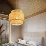 Hand Knitted Chinese Style Weaving Hanging Lamps 18/19/30cm Bamboo Pendant Lamp Restaurant Home Decor Lighting Fixtures 2