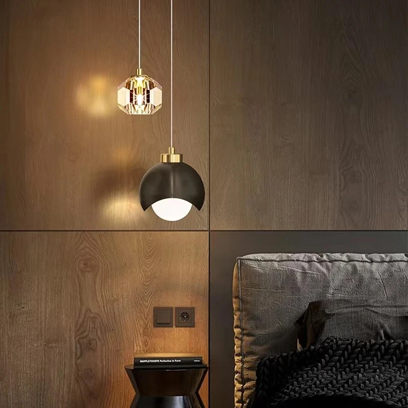 Bedroom Bedside Hanging Pendant Lamp Glass ball LED Chandelier Lighting Ceiling Modern Interior Home Decor Lights Dining Kitchen Bedroom Bedside Hanging Pendant Lamp Glass ball LED Chandelier Lighting Ceiling Modern Interior Home Decor Lights Dining Kitchen