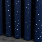 Kids Curtains Blackout With Stars Grommet Top For Bedroom Living Room Window Drapes 4