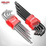 DELIXI ELECTRIC Allen Key Set，Allen Hex Wrench Screwdriver Set With Sleev Universal Torque Long Metric,for Motorcycles, Bicycles